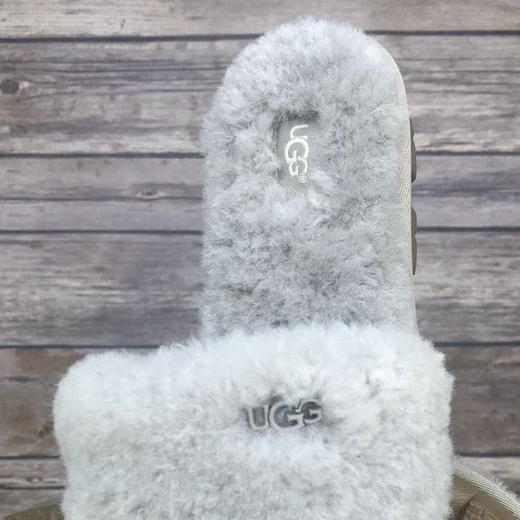 UGG Cozette Oyster Slide Sandals 1100892 Size 6 - Picture 8 of 10